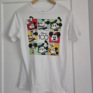 Disney Mickey Mouse 100th Anniversary Tee - White, Youth 14/16 Xl